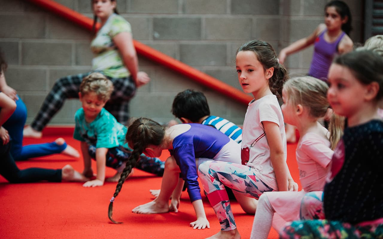 Children's gymnastics class