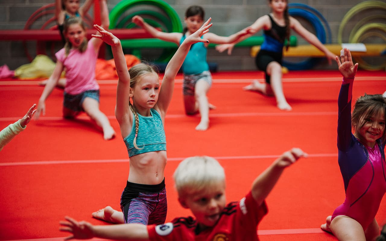 Children's gymnastics class