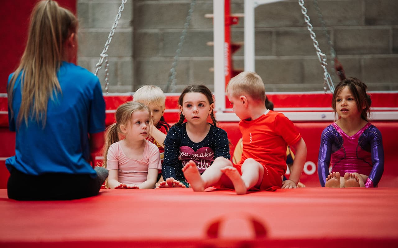 Children's gymnastics class
